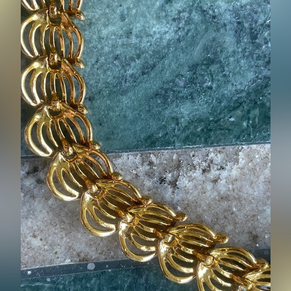 Vintage Napier Classic Gold Tone Choker Necklace - Picture 5 of 6